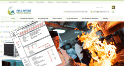 Desktop Screenshot of airandwaterfiltrationsolutions.com.au